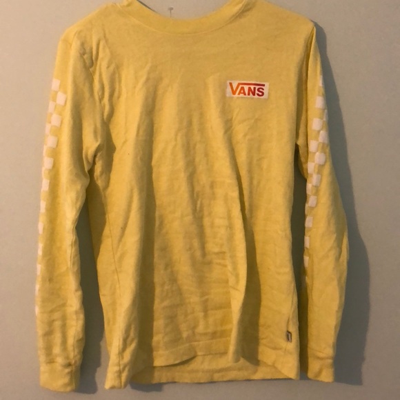 yellow vans long sleeve shirt